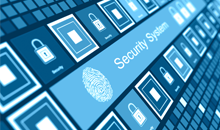 Security login screen.